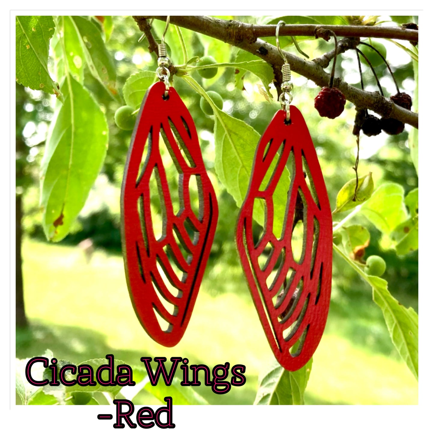 Cicada wings | Red Cut Outs