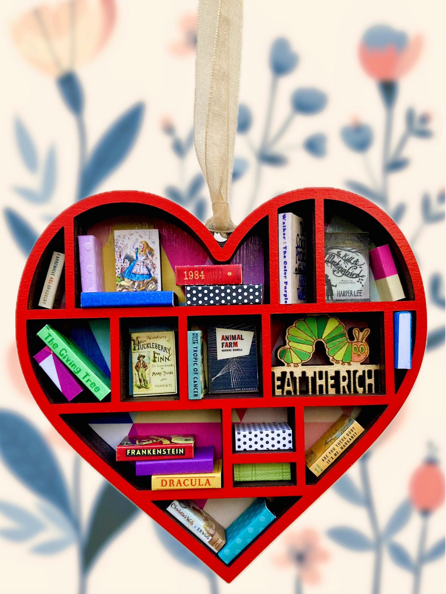 Heart Book Ornament - Eat the Rich